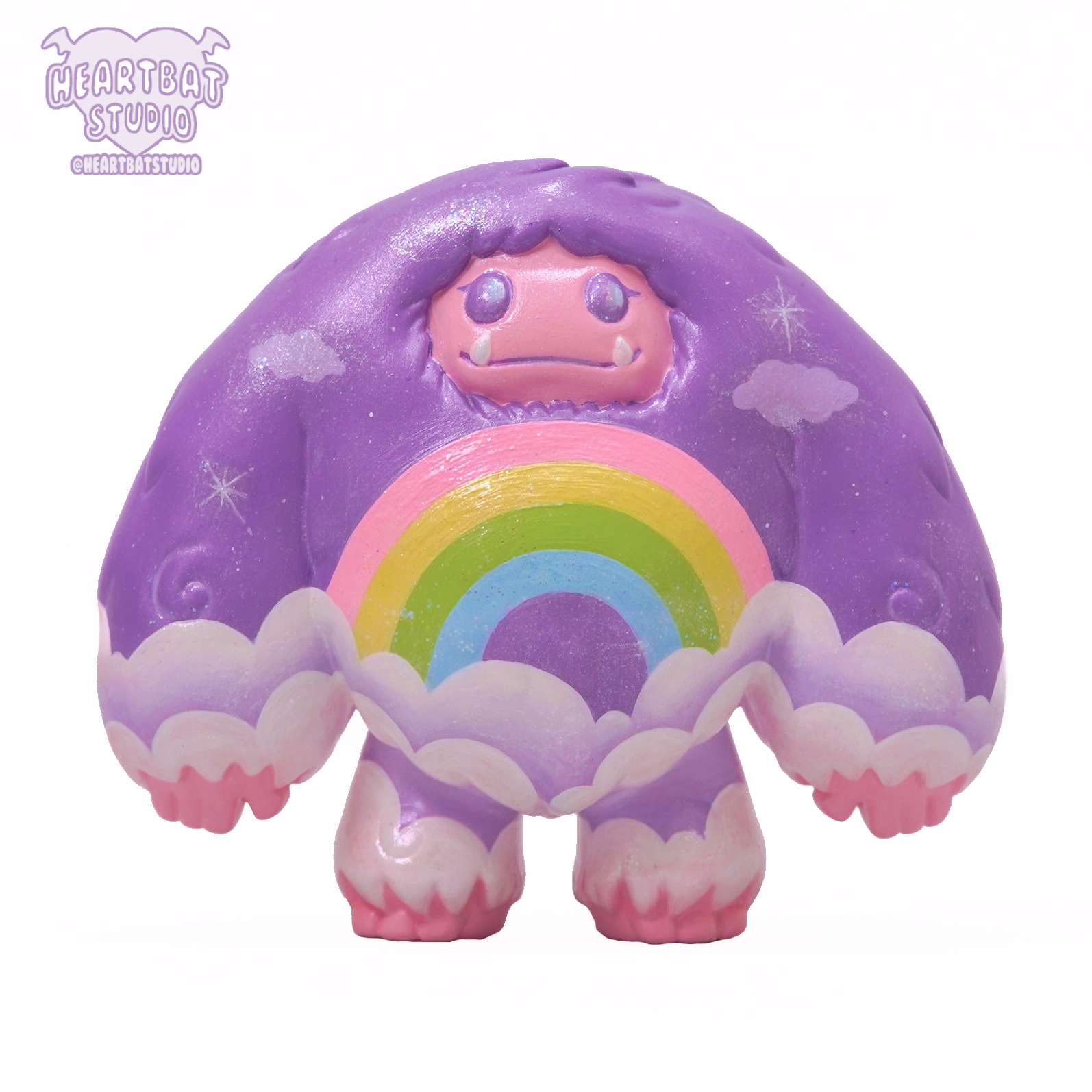 Rainbow Sparkle Chomp by Heartbat Studio Exclusive to Tenacious Toys 