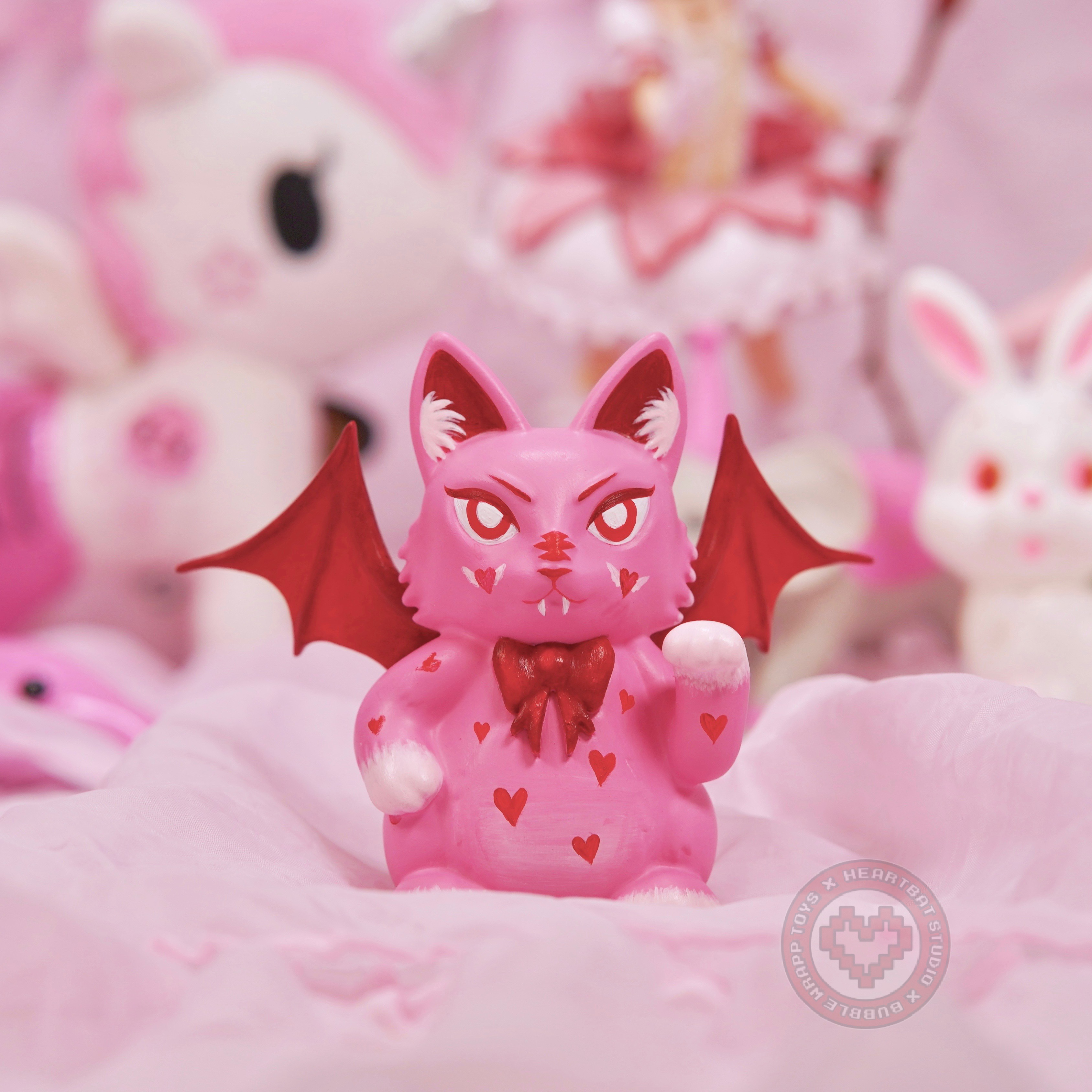 Sweet Hearts Catbat by Heartbat Studio Exclusive to Bubblewrapp