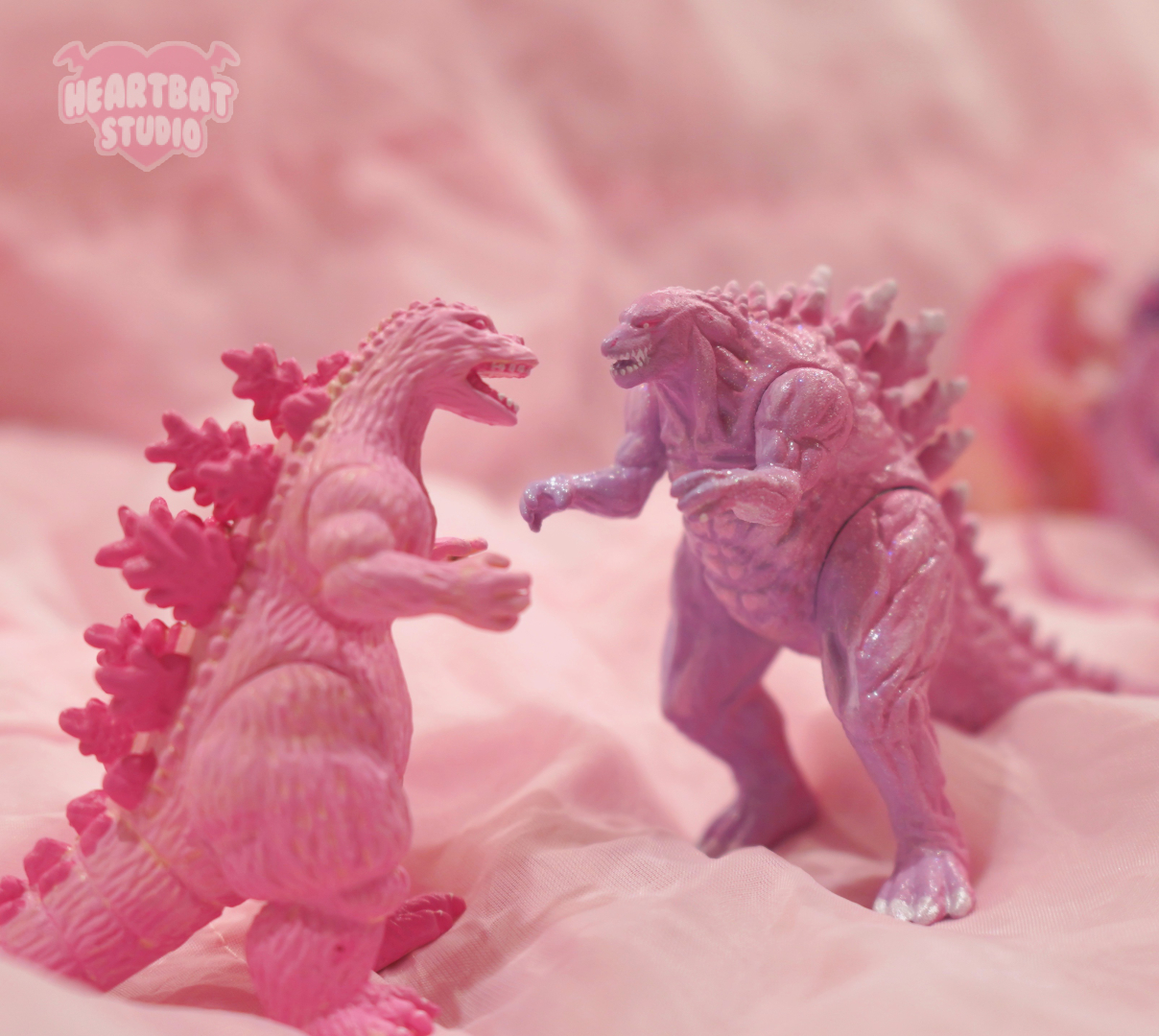 Pink Godzilla Battle Custom by Heartbat Studio