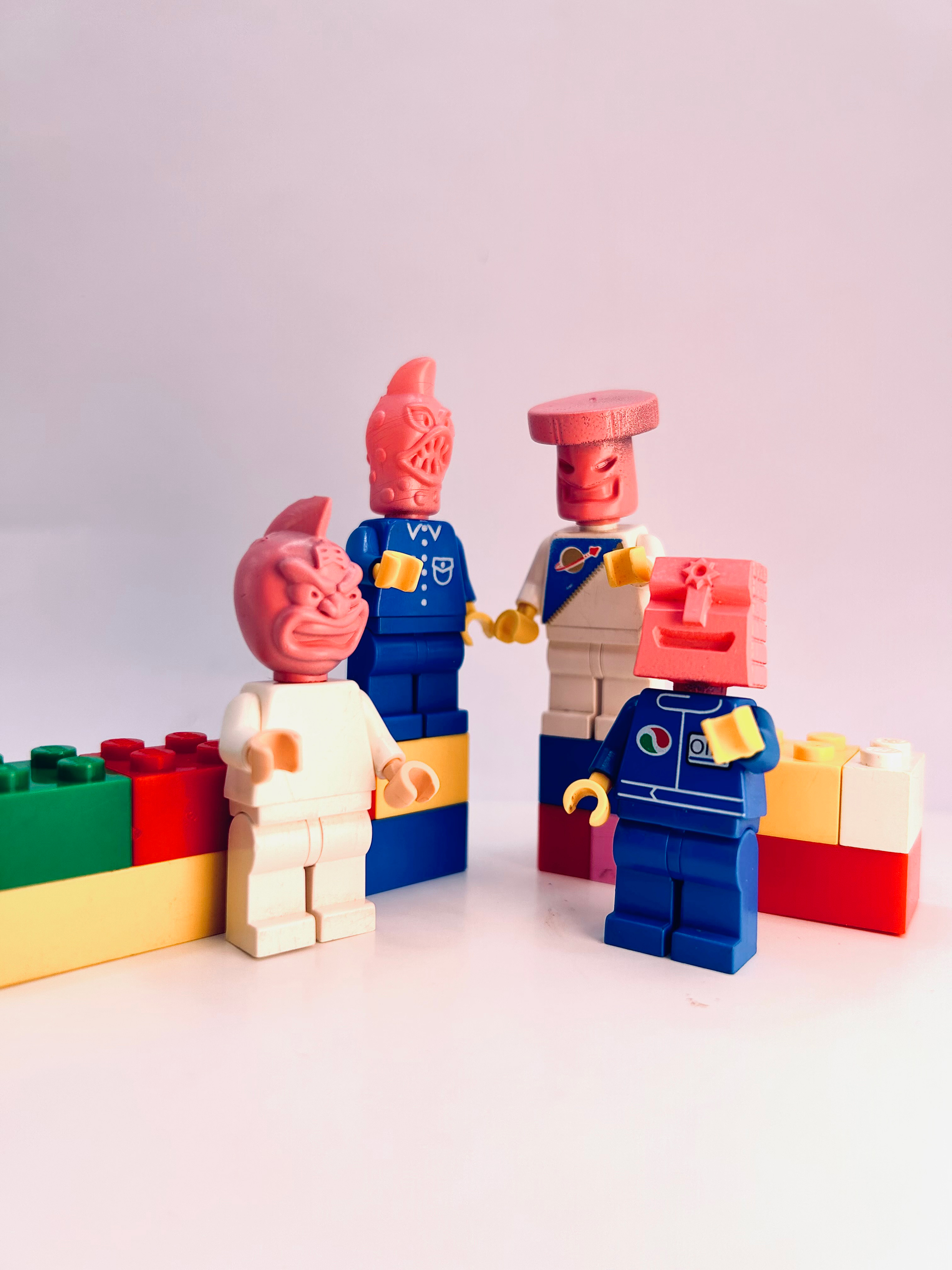 MUSCLE Lego Heads by Tony Mora